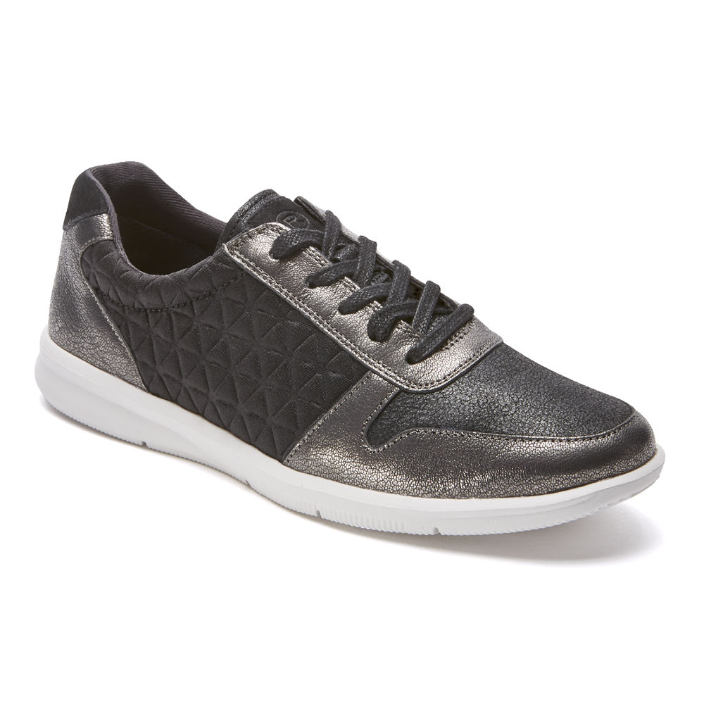 Tenis Rockport Mulher Pretas - Ayva Tie - 59236WIDK